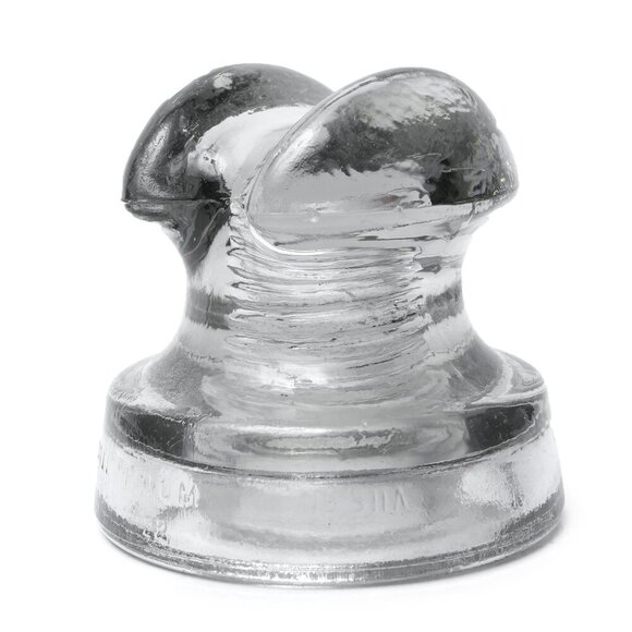 Antique Whitall Tatum Clear Glass Insulator #511A Made in USA Americana - Picture 1 of 8